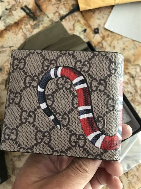 gucci walet snake|Gucci wallet snake review.